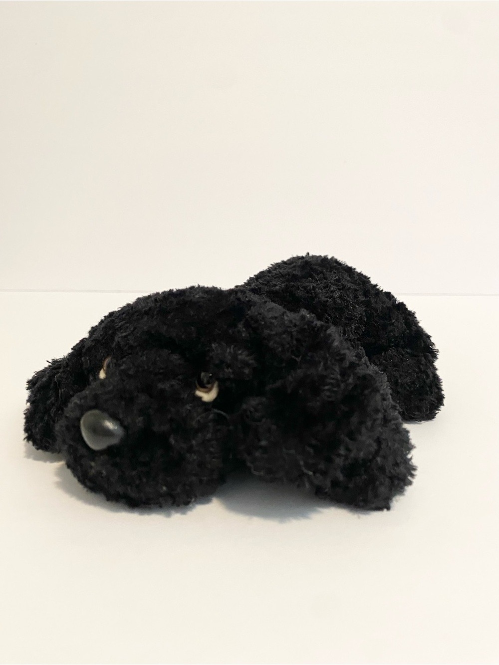 Russ Daiquiri  Puppy Dog Plush Floppy Beanie Beans Stuffed Animal Toy Black 8”